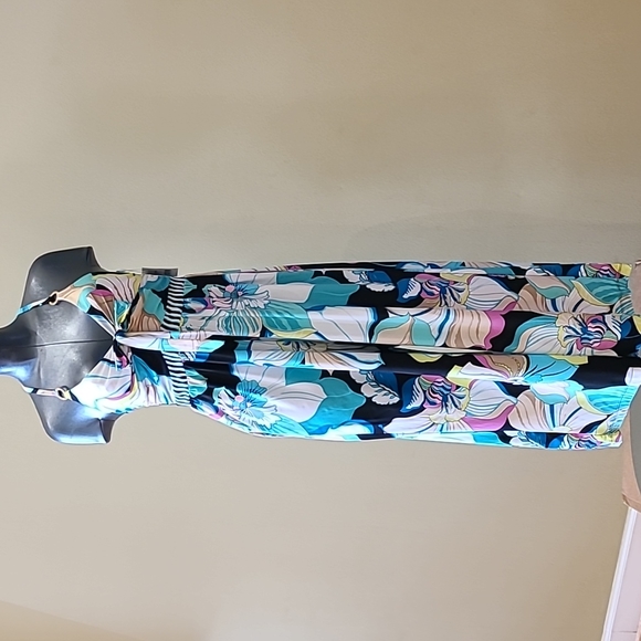 Trina Turk Pants - Trina Turk lightweight multiprint vibrant strappy jumpsuit Size S
